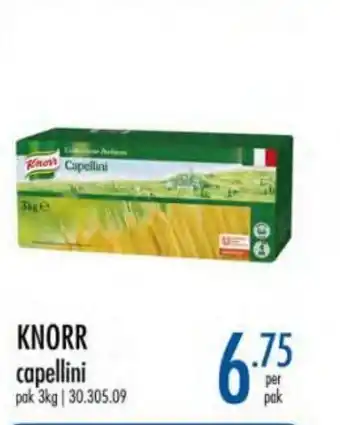 Horeca totaal Knorr capellini aanbieding