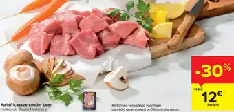 Carrefour Market Kalfsfricassee zonder been 1kg aanbieding