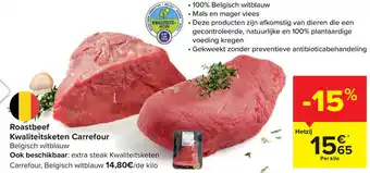 Carrefour Market Roastbeef Kwaliteitsketen Carrefour 1kg aanbieding