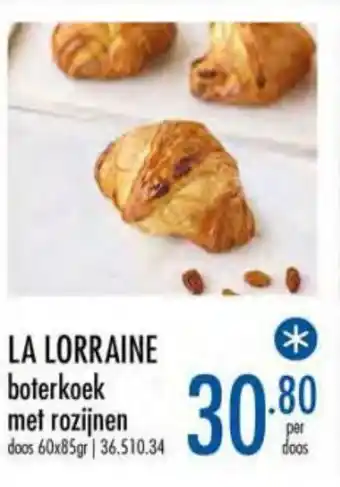 La Lorraine boterkoek met rozijnen