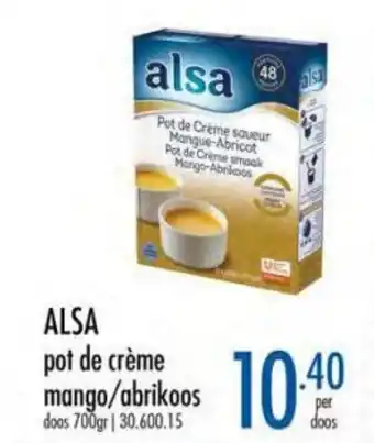 Horeca totaal Alsa pot de crème mango/abrikoos aanbieding