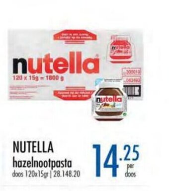 Horeca totaal Nutella hazelnootpasta aanbieding