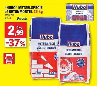 Hubo metselspecie of betonmortel 25kg