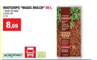 Hubo Houtchips "magic Mulch" 50 L Agrofino aanbieding