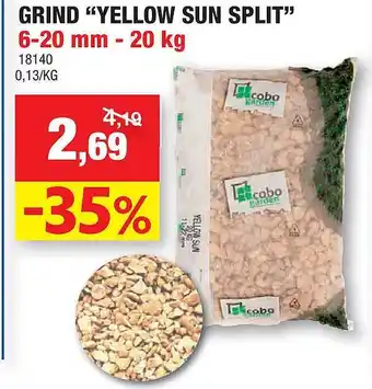 Hubo Grind "yellow Sun Split" 6-20 Mm - 20 Kg aanbieding