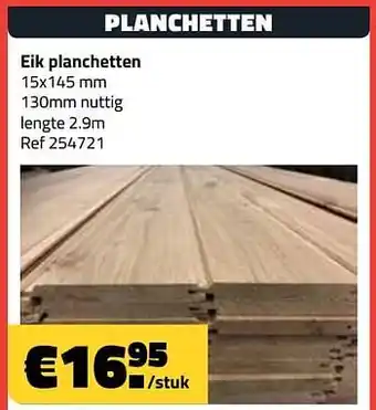 Bouwcenter Frans Vlaeminck Planchetten eik planchetten aanbieding
