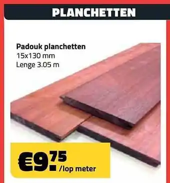 Planchetten padouk planchetten