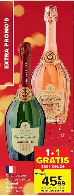 Carrefour Market Champagne charles lafitte orgueil de france aanbieding