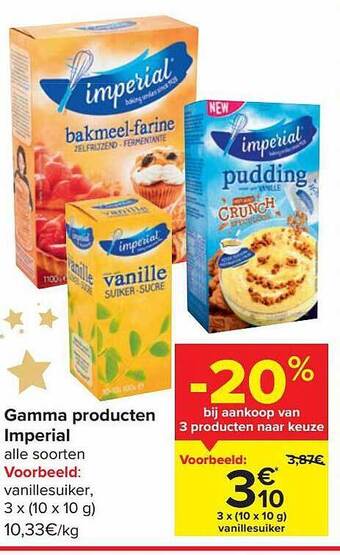 Carrefour Market Gamma producten imperial aanbieding