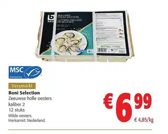 Colruyt Boni selection zeeuwse holle oesters aanbieding