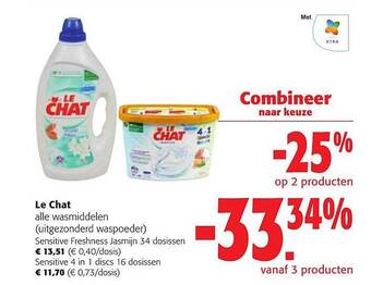 Colruyt Le chat wasmiddelen aanbieding