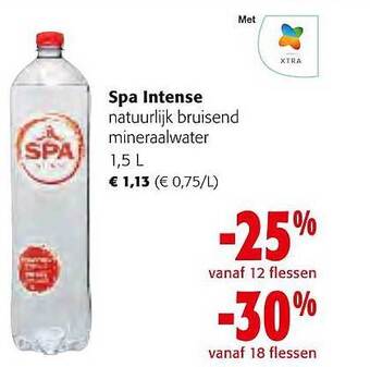 Colruyt Spa intense natuurlijk bruisend mineraalwater aanbieding
