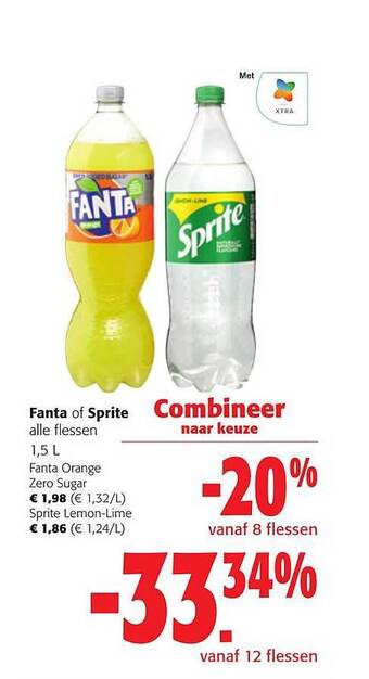 Colruyt Fanta of sprite aanbieding