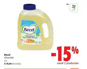 Colruyt Becel frituurolie aanbieding