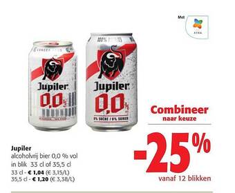 Colruyt Jupiler alcoholvrij bier aanbieding