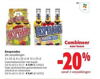 Colruyt Desperados aanbieding