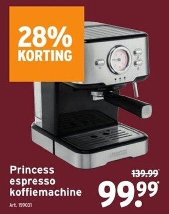 Princess espresso koffiemachine