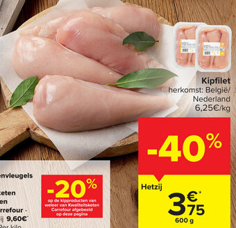 Carrefour Market Kipfilet 600g aanbieding