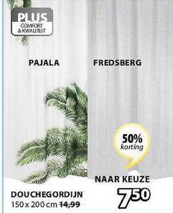 Jysk Douchegordijn aanbieding