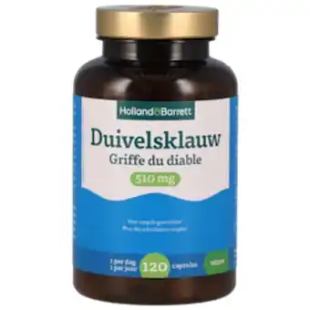 Holland & Barrett Holland & barrett duivelsklauw 510 mg - 120 capsules aanbieding