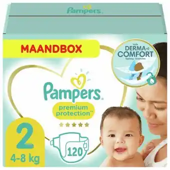 Plein.nl Pampers premium protection luiers maat 2 (4-8 kg) 120 stuks aanbieding