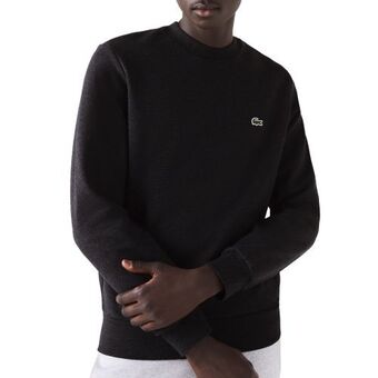 Lacoste bio cotton fleece crew sweater heren