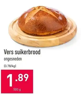 ALDI Vers suikerbrood 500g aanbieding