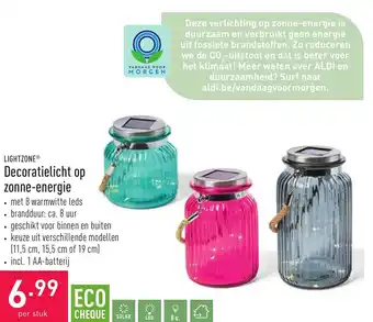 ALDI Lightzone Decoratielicht op zonne-energie aanbieding