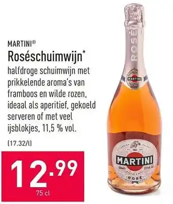 ALDI Martini roséschuimwijn 75cl aanbieding
