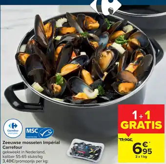 Carrefour Market Carrefour Zeeuwse mosselen Imperial 2*1kg aanbieding