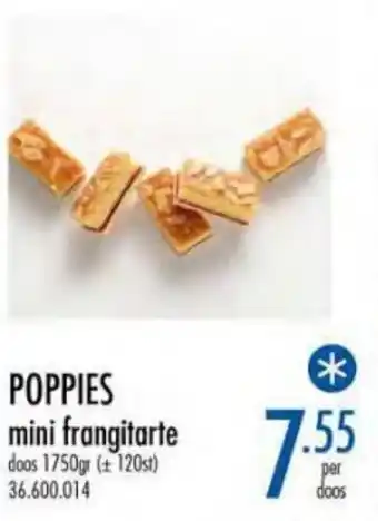 Horeca totaal Poppies mini frangitarte aanbieding