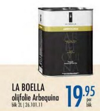 Horeca totaal La Boella olijfolie Arbequina aanbieding