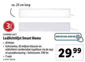 Lidl Ledlichtlijst smart home 7watt aanbieding