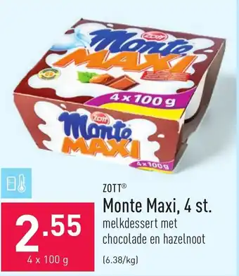 Zott Monte Maxi, 4 st. 100g