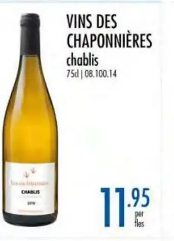 Vins Des Chaponnières chablis