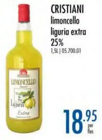 Cristiani limoncello liguria extra 25%
