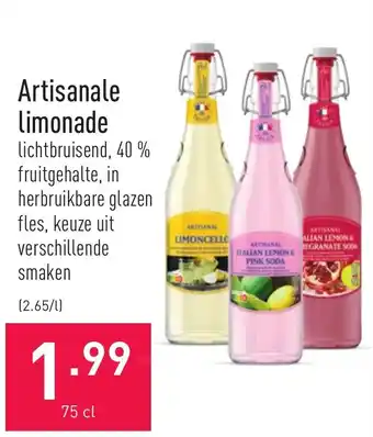 ALDI Artisanale limonade 75cl aanbieding
