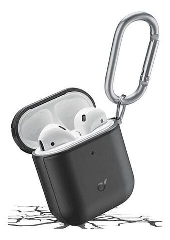 Dreamland Cellularline beschermhoes defender voor airpods 1/2 zwart aanbieding