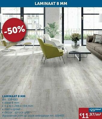 Zelfbouwmarkt Laminaat 8 mm aanbieding