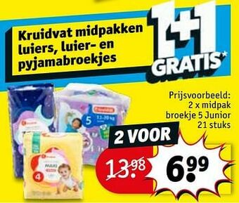 Kruidvat Midpak broekje 5 junior aanbieding