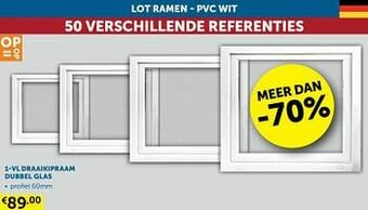 Zelfbouwmarkt 1-vl draaikipraam dubbel glas aanbieding