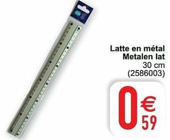 Cora Latte en métal metalen lat aanbieding