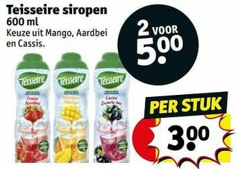 Kruidvat Teisseire siropen aanbieding