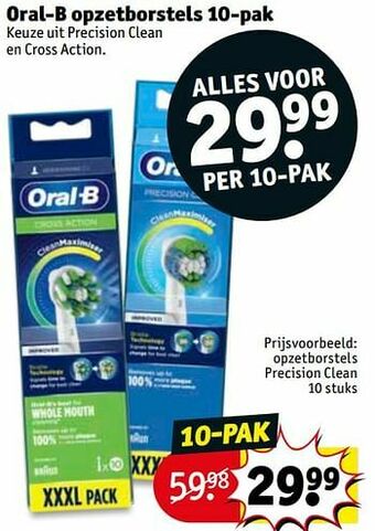 Kruidvat Opzetborstels precision clean aanbieding