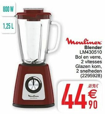Cora Moulinex blender lm430510 aanbieding