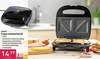 ALDI Ambiano croque-monsieurtoestel aanbieding