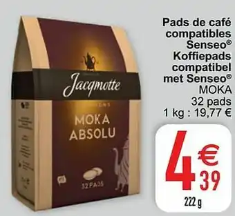 Cora Pads de café compatibles senseo koffiepads compatibel met senseo moka aanbieding