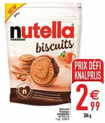 Cora Biscuits koekjes ferrero nutella aanbieding
