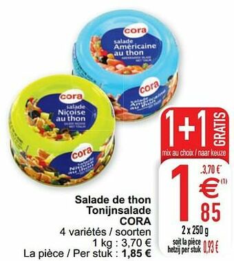 Cora Salade de thon tonijnsalade cora aanbieding