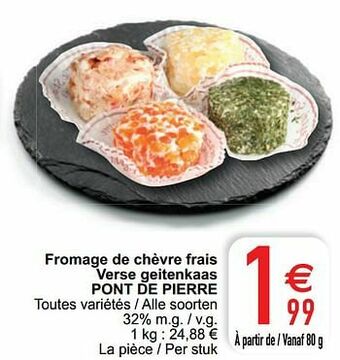 Cora Fromage de chèvre frais verse geitenkaas pont de pierre aanbieding